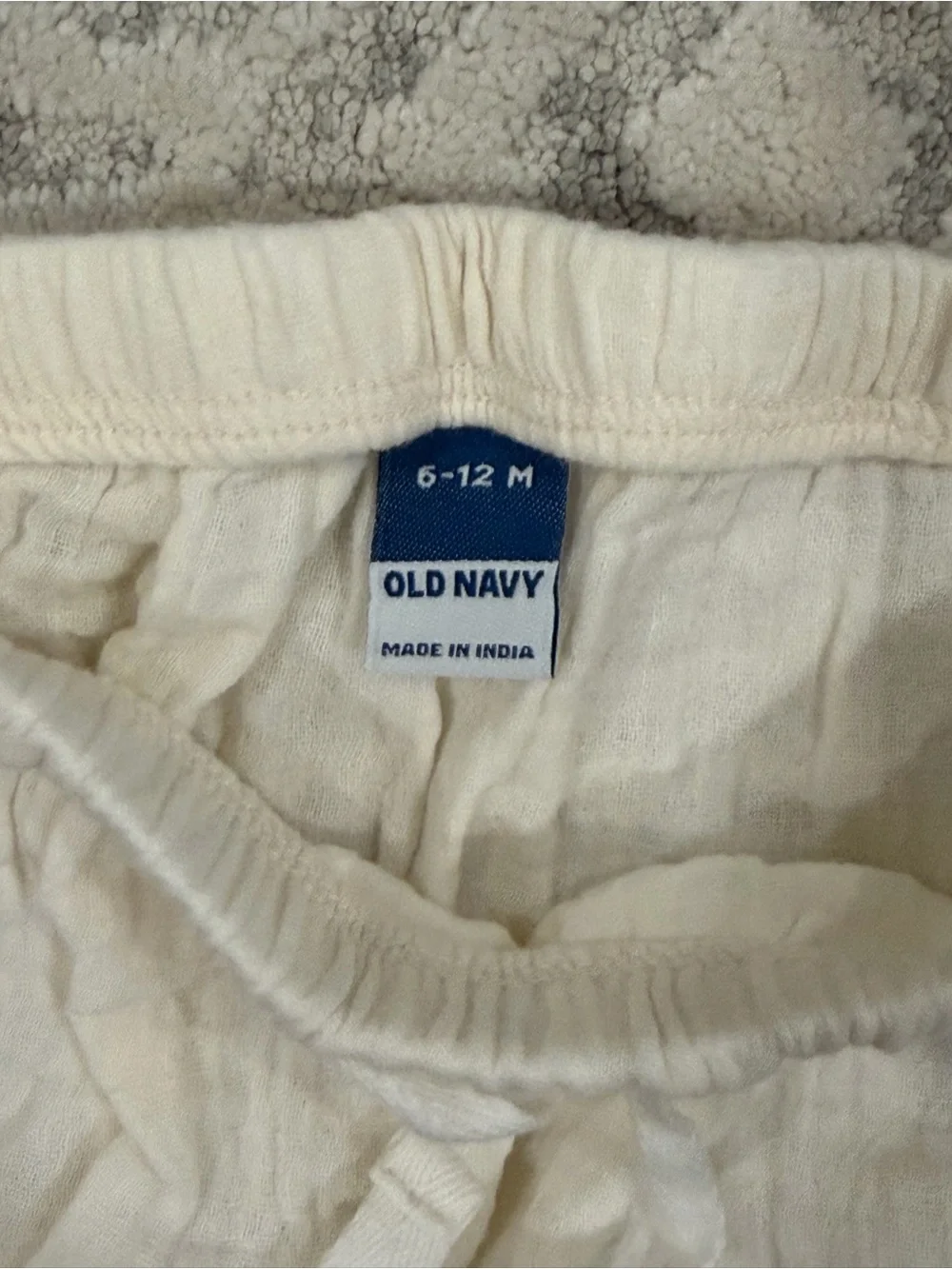 Old Navy Set of 4 Cotton Baby/Toddler Drawstring Pants/Olive, Rust, Cream, Navy